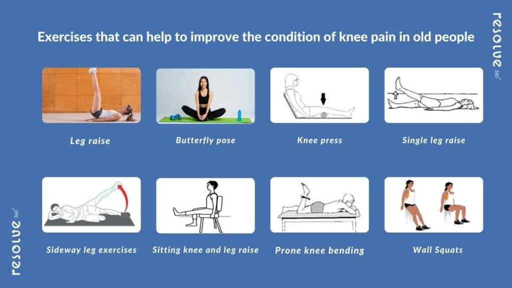 Exercises to improve knee pain in elderly